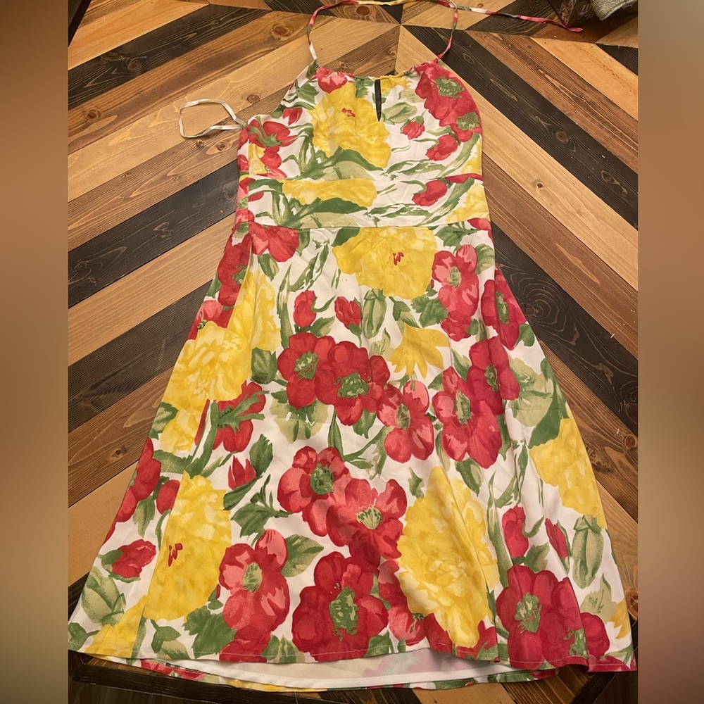 Floral Halter Top Dress